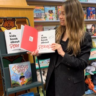 A kids book about periods by Jessica Biel